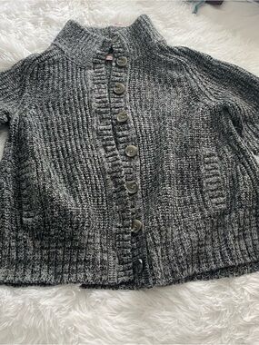 Victoria's Secret Charcoal Gray Marled Button-Front Cardigan